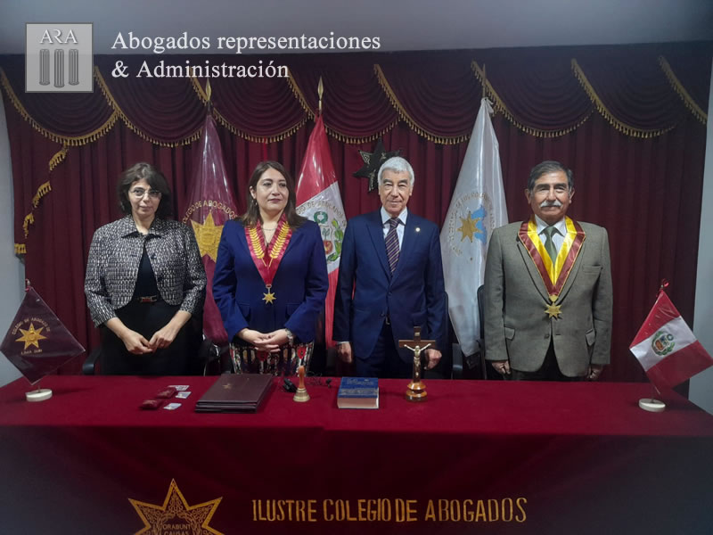 Lee más sobre el artículo Ceremonia de incorporación al Colegio de Abogados de Lima Sur al Presidente de la FIA Ángel Bruno y a la Secretaria General Lourdes Venes